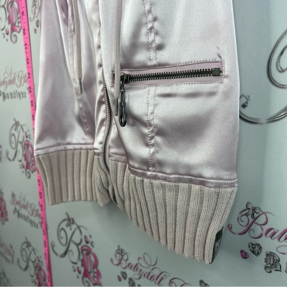DKNY vest zip up shiny light pink y2k rare Satin Pink Sleeveless Zip Front Vest - Picture 4 of 11